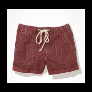 American Eagle Outfitters Pink Striped Drawstring  Shorts Size 12